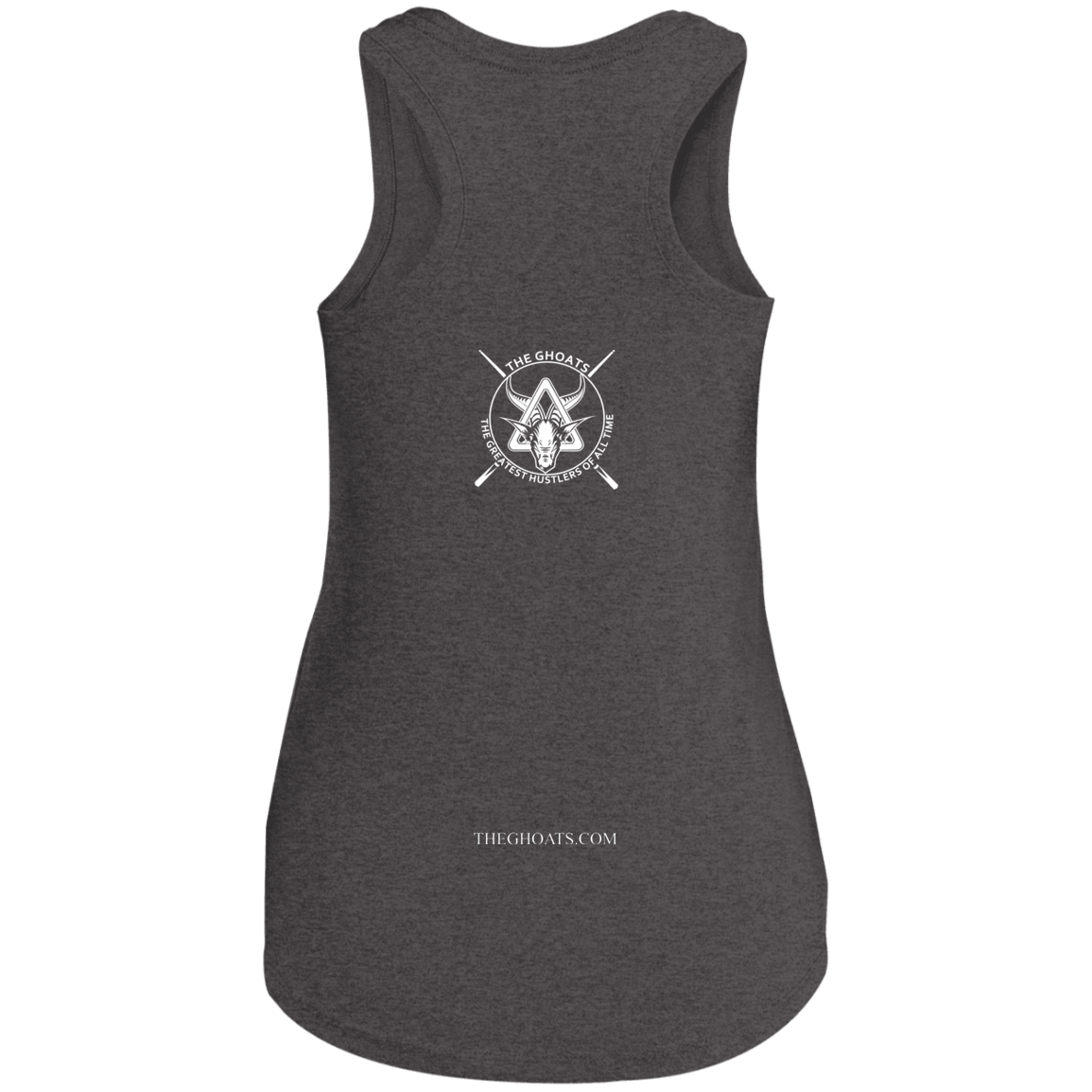 The GHOATS Custom Design #2. Baller. Shot Caller. Ladies' Perfect Tri Racerback Tank
