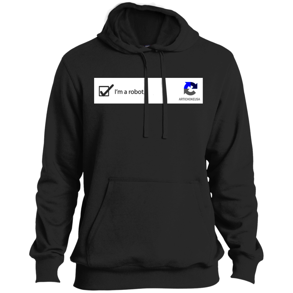 ArtichokeUSA Custom Design. I am a robot. Ultra Soft Pullover Hoodie