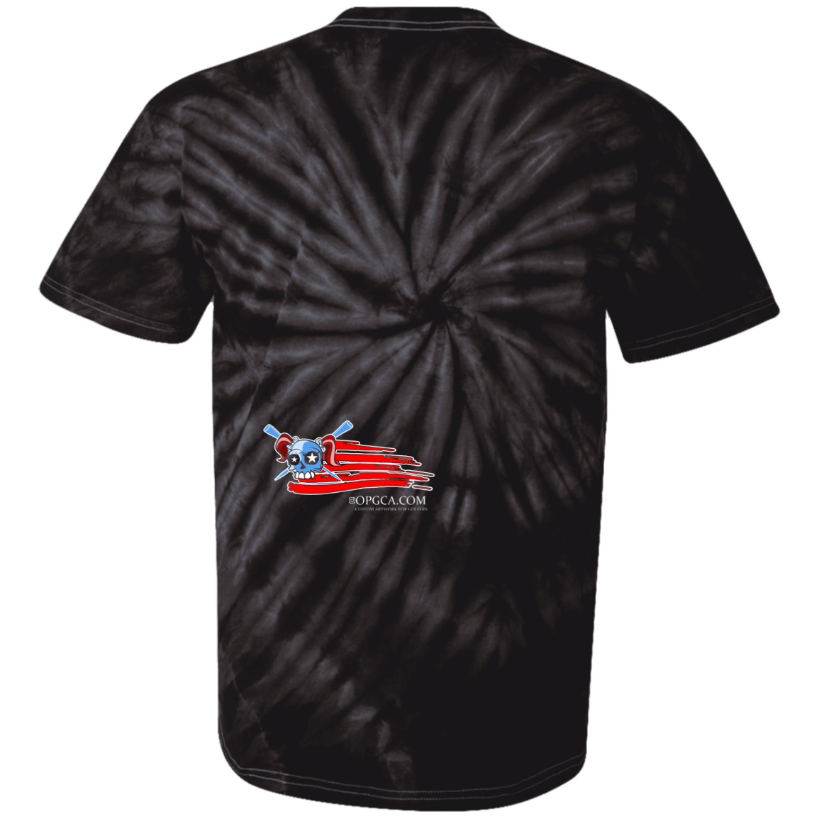 OPG Custom Design #12. American Golfer. Female Edition. Youth Tie Dye T-Shirt