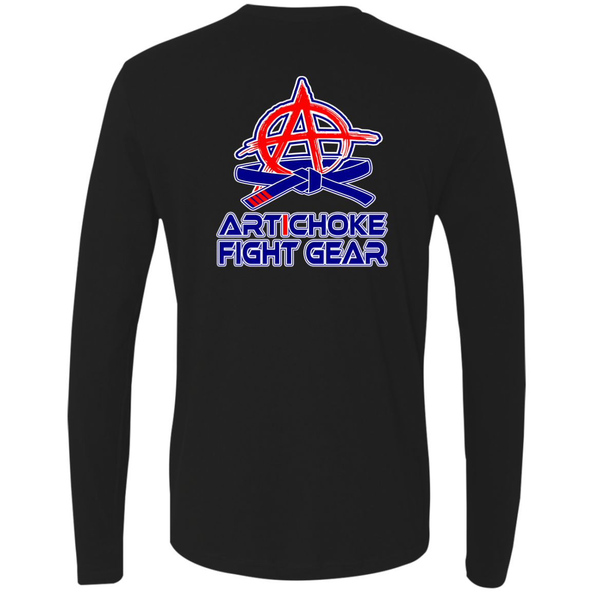 Artichoke Fight Gear Custom Design #12. Got Talk? MMA. Men's 100% combed ring-spun cotton long sleeve