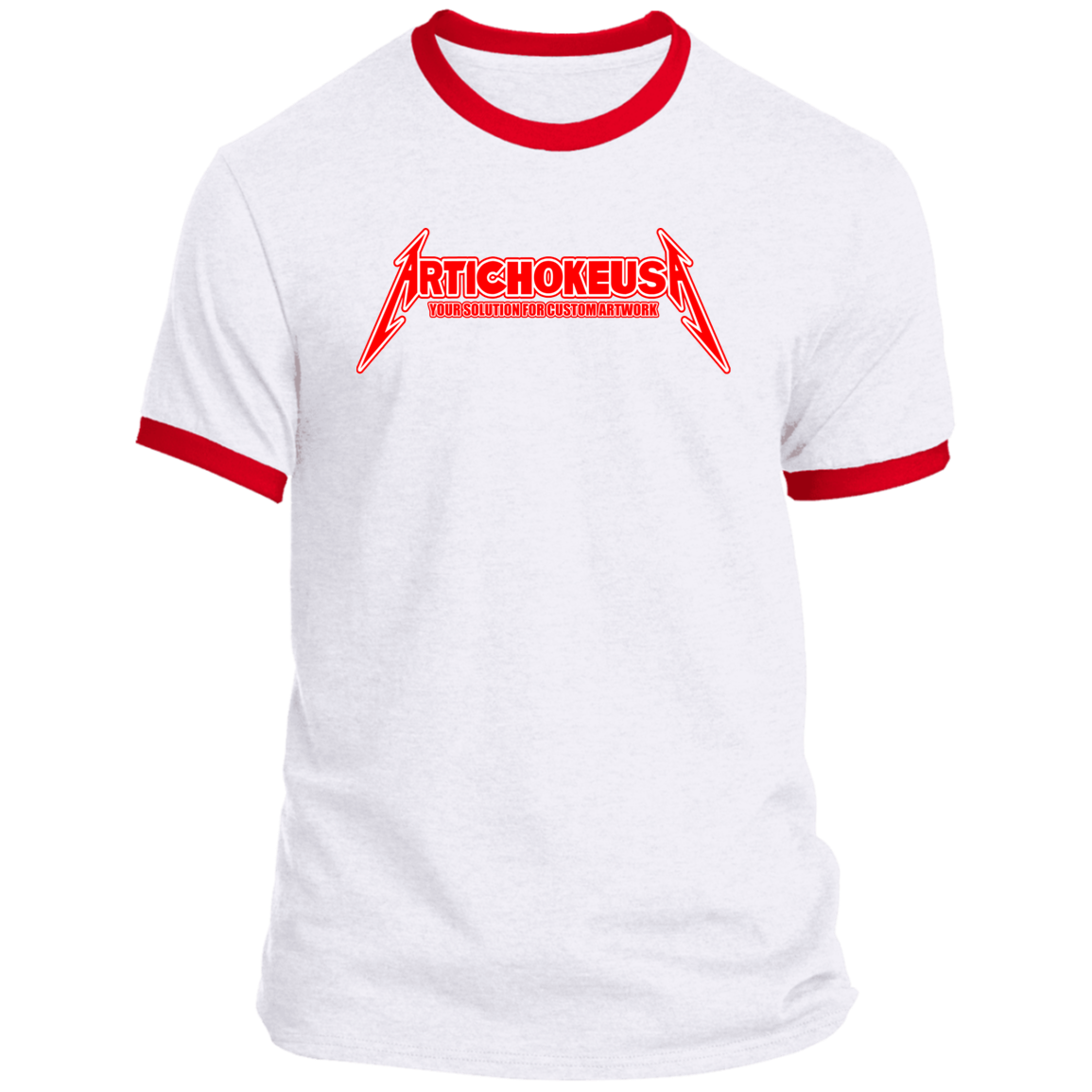 ArtichokeUSA Custom Design. Metallica Style Logo. Let's Make One For Your Project. Ringer Tee