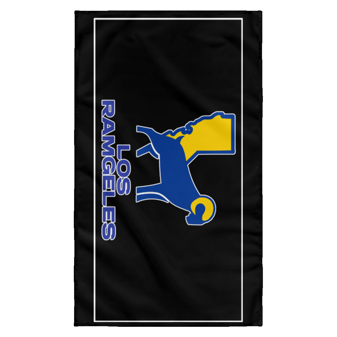 ArtichokeUSA Custom Design. Los Ramgeles. Fan Art. Wall Flag