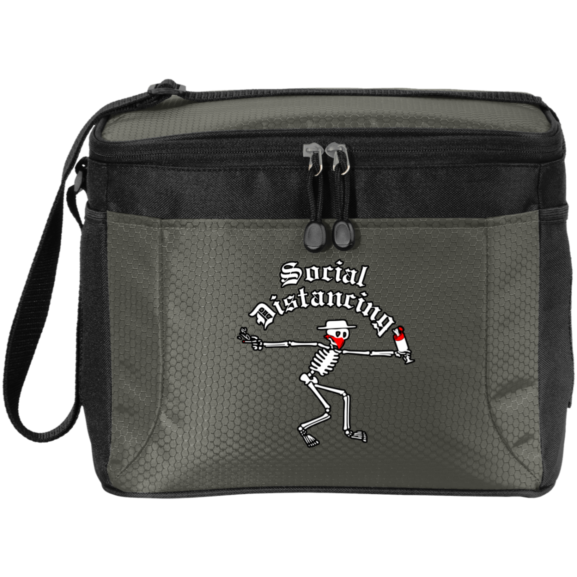 ArtichokeUSA Custom Design. Social Distancing. Social Distortion Parody. 12-Pack Cooler