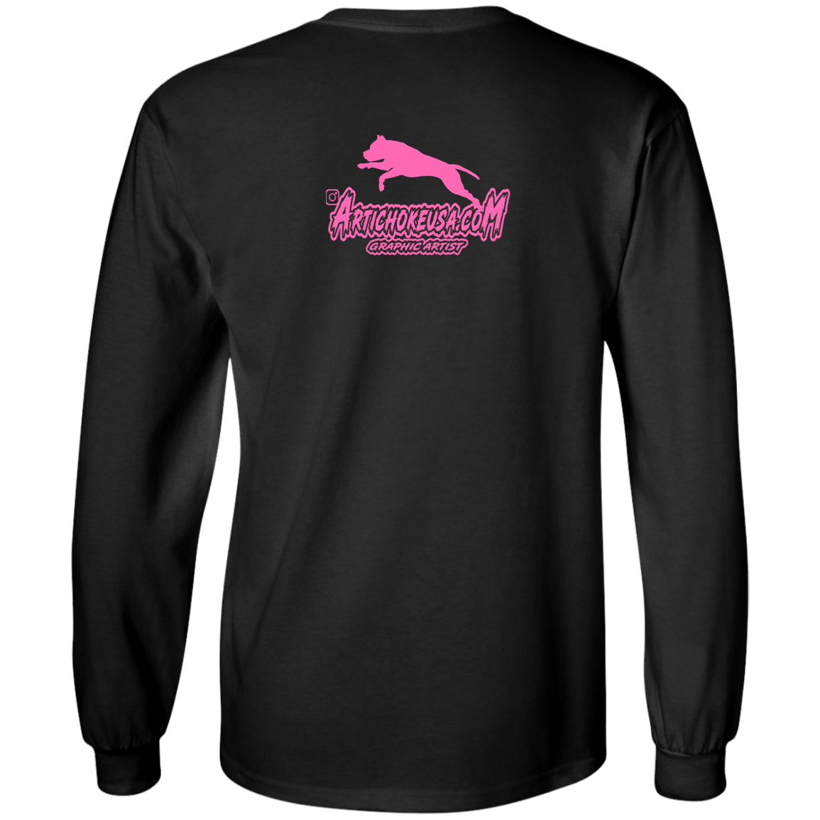 ArtichokeUSA Custom Design. Ruffing the Passer. Pitbull Edition. Female Version. Youth LS T-Shirt