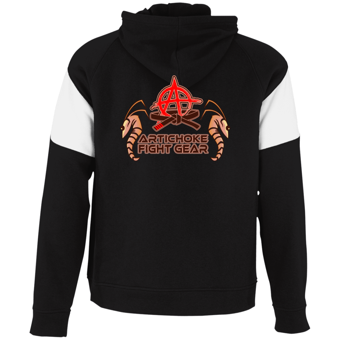 Artichoke Fight Gear Custom Design #3. Shrimpin aint easy. It's a Jiu Jitsu Thing. 2 Tone Hoodie