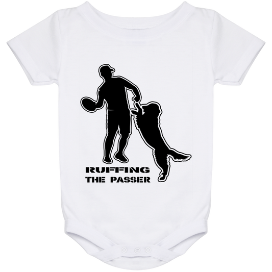 ArtichokeUSA Custom Design. Ruffing the Passer. Golden Lab Edition. Baby Onesie 24 Month