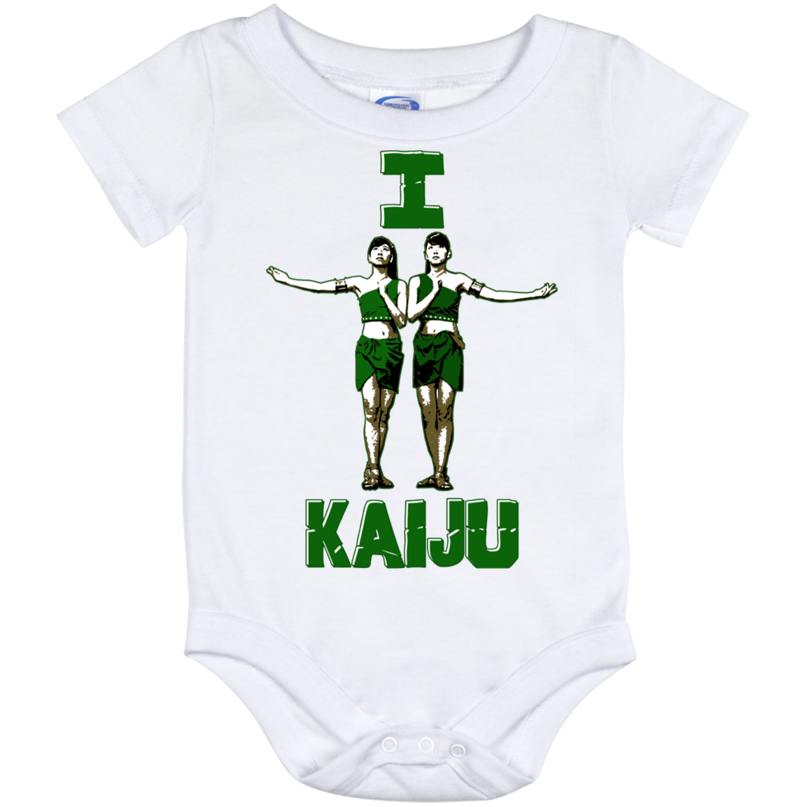ArtichokeUSA Custom Design. I Heart Kaiju. Fan Art. Baby Onesie 12 Month
