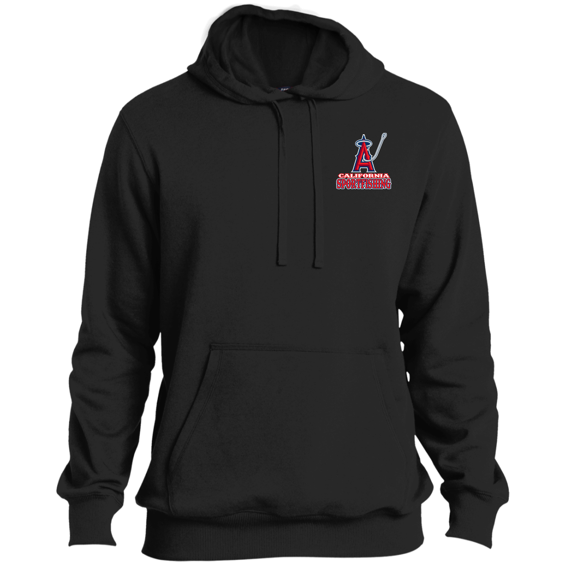 ArtichokeUSA Custom Design. Anglers. Southern California Sports Fishing. Los Angeles Angels Parody. Tall Pullover Hoodie