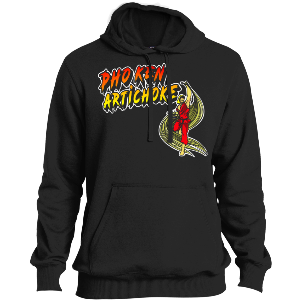 ArtichokeUSA Custom Design. Pho Ken Artichoke. Street Fighter Parody. Gaming. Ultra Soft Pullover Hoodie