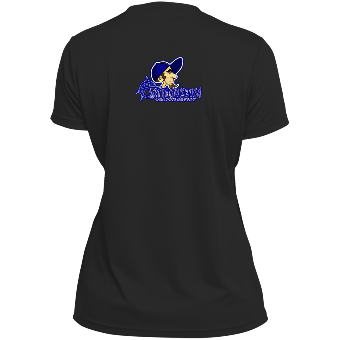ZZ#20 ArtichokeUSA Characters and Fonts. "Clem" Let’s Create Your Own Design Today. Ladies’ Moisture-Wicking V-Neck Tee