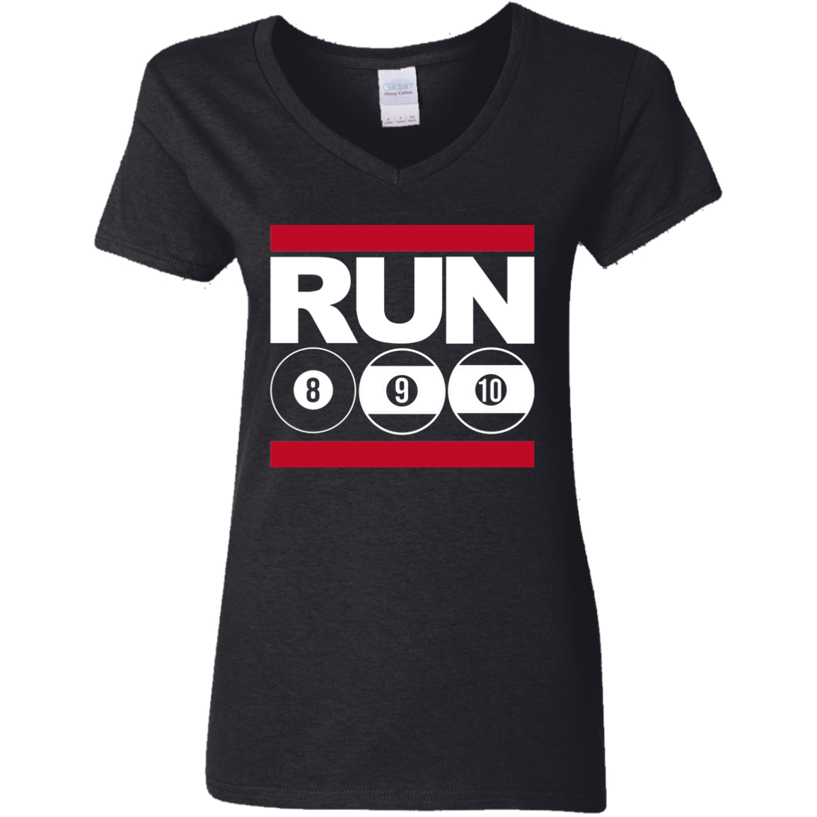 The GHOATS Custom Design. #29 run 8 9 10 ball. Ladies' Basic V-Neck T-Shirt