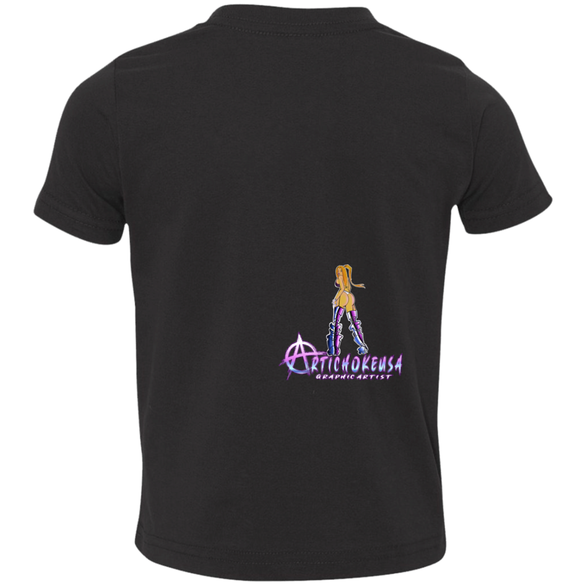 ArtichokeUSA Character and Font design. Let's Create Your Own Team Design Today. Dama de Croma. Toddler Jersey T-Shirt