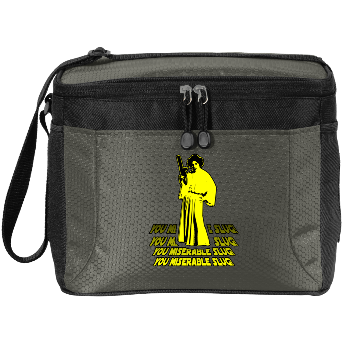ArtichokeUSA Custom Design. You Miserable Slug. Carrie Fisher Tribute. Star Wars / Blues Brothers Fan Art. 12-Pack Cooler