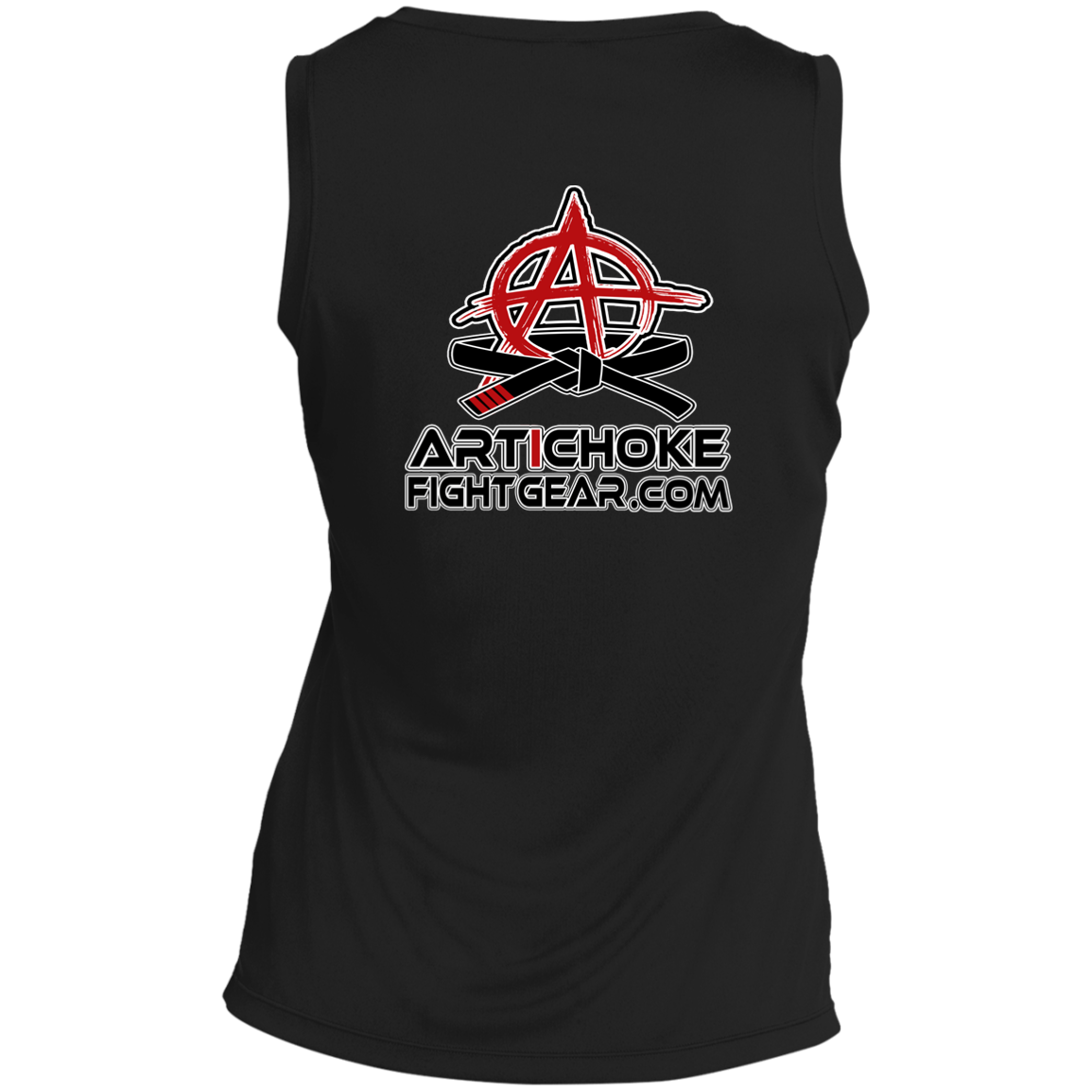 Artichoke Fight Gear Custom Design #5. Brutality! Ladies' Sleeveless V-Neck Performance Tee