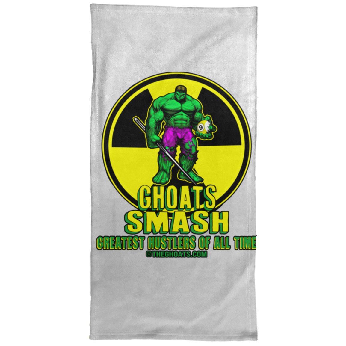 The GHOATS Custom Design. #13. GHOATS SMASH. Towel - 15x30