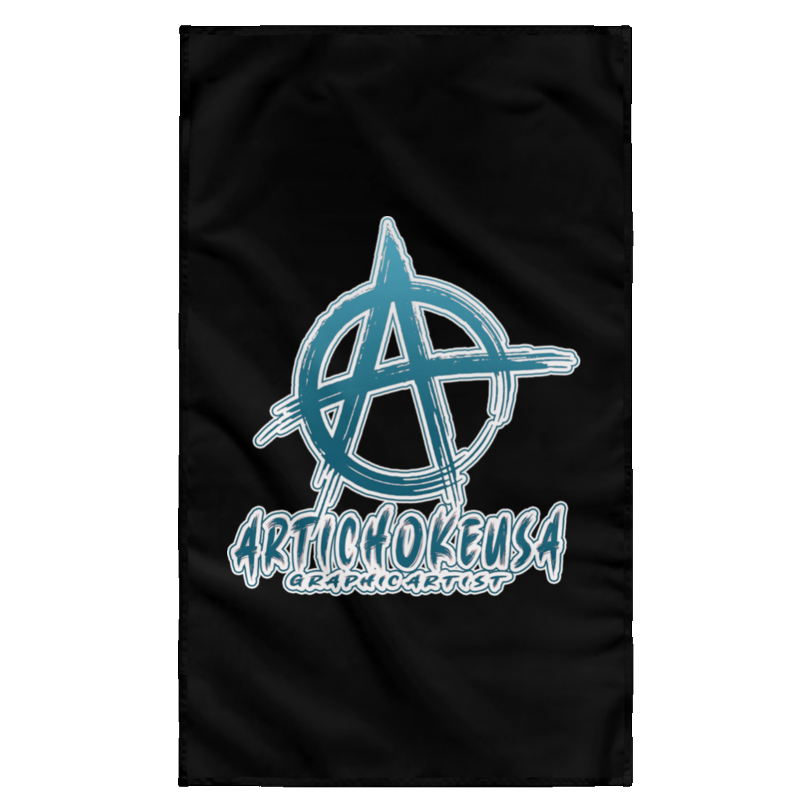 ArtichokeUSA Character and Font design #4. Logo. Let's Create Your Own Design Today. Sublimated Wall Flag