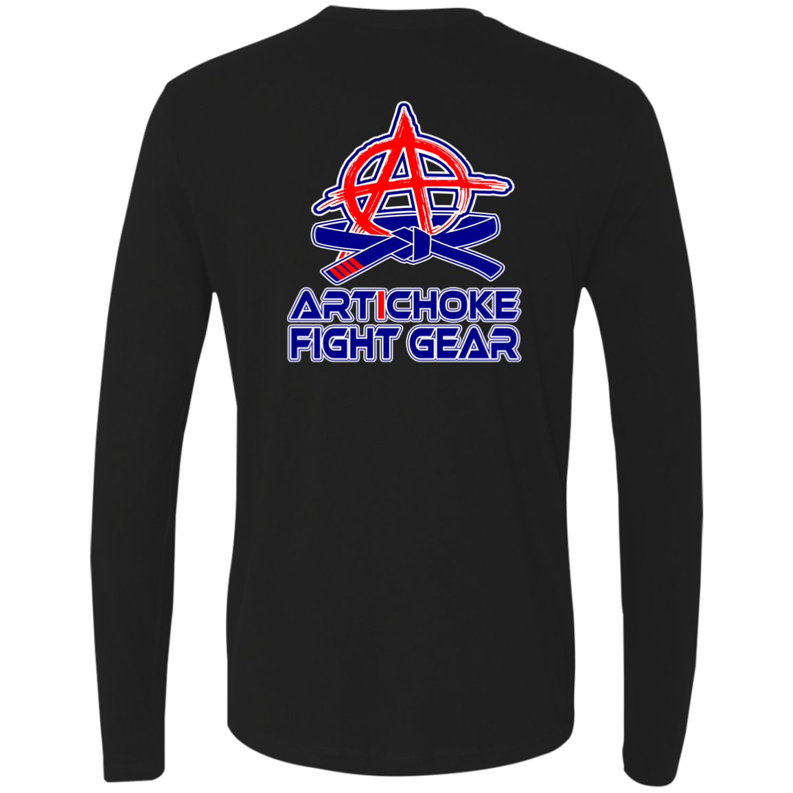 Artichoke Fight Gear Custom Design #14. Fedor Emelianenko Old Men Rule Fan Art. Men's 100% combed ring-spun cotton long sleeve
