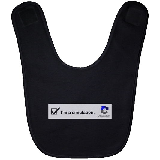 ArtichokeUSA Custom Design. I am a robot. Baby Bib