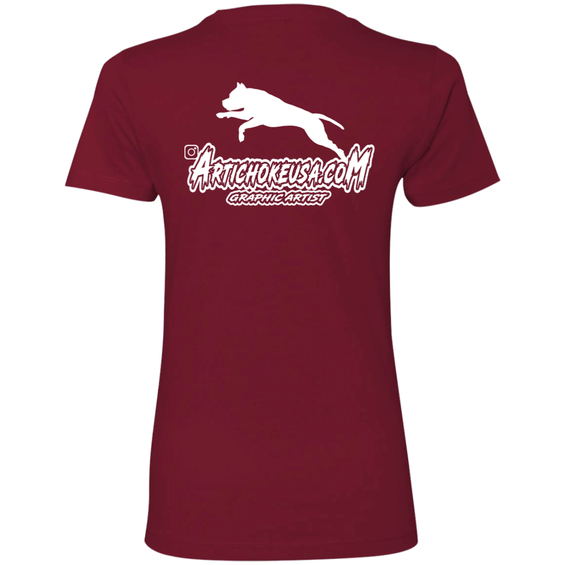 ArtichokeUSA Custom Design. Ruffing the Passer. Pitbull Edition. Male Version. Ladies' Boyfriend T-Shirt