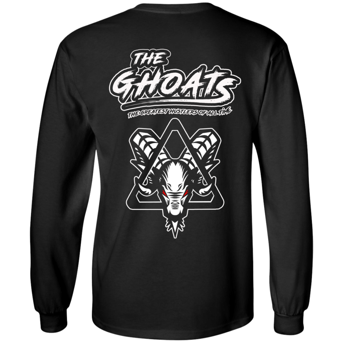 The GHOATS Custom Design #3. Beware of Sharks. Pool/Card Shark. 100% Basic Cotton Long Sleeve