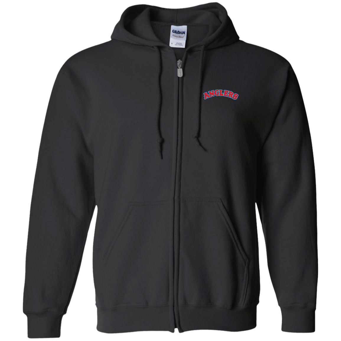 ArtichokeUSA Custom Design. Anglers. Southern California Sports Fishing. Los Angeles Angels Parody. Zip Up Hooded Sweatshirt