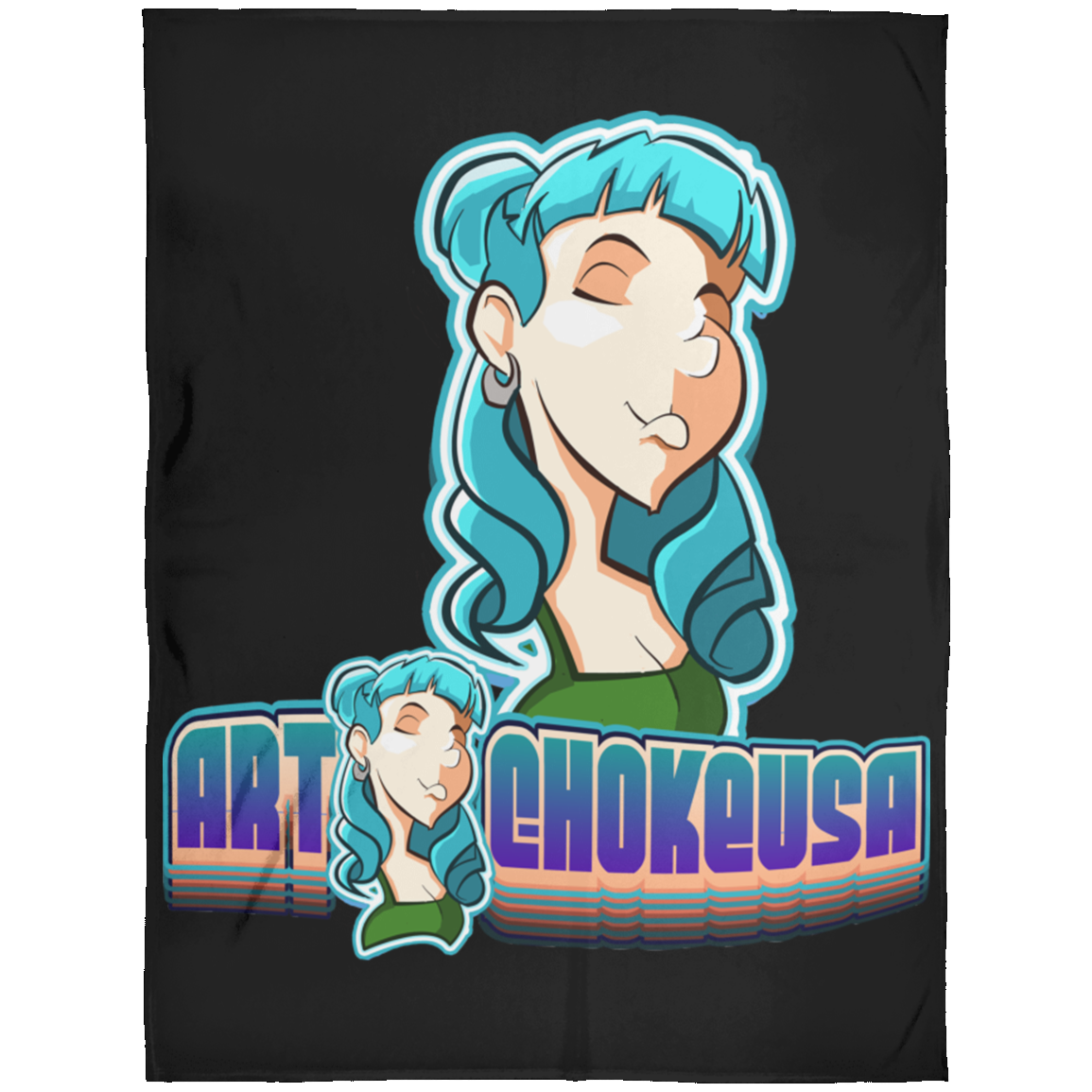 ArtichokeUSA Characters and Fonts. "Shelly" Let’s Create Your Own Design Today. Arctic Fleece Blanket 60x80