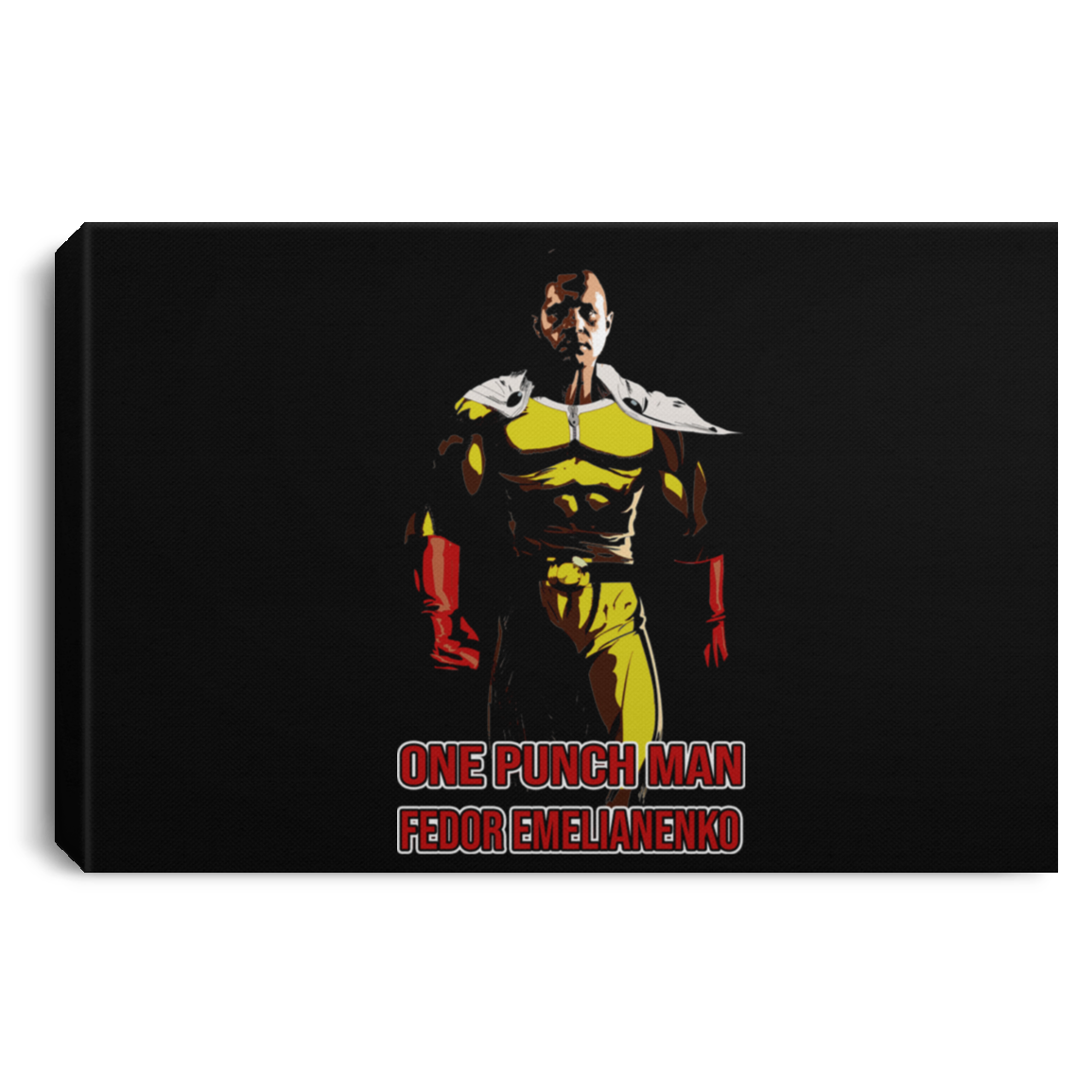 ArtichokeUSA Custom Design. One Punch Fedor. Fedor Emelianenko/One Punch Man Fan Art. Landscape Canvas .75in Frame