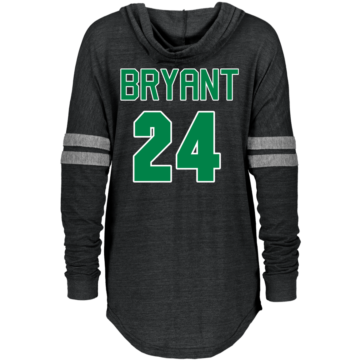 ArtichokeUSA Custom Design. RIP Kobe. Mamba Forever. Celtics / Lakers Fan Art Tribute. Ladies Hooded Low Key Pullover