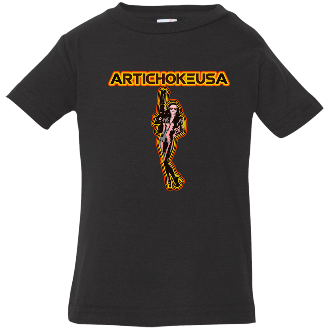 ArtichokeUSA Character and Font design. Let's Create Your Own Team Design Today. Mary Boom Boom. Infant Jersey T-Shirt