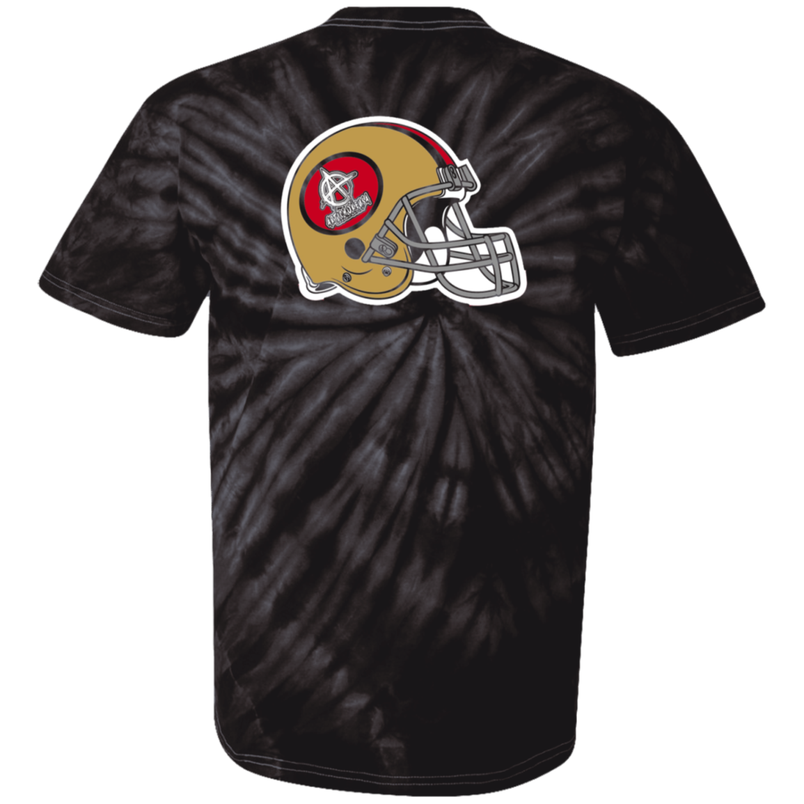ArtichokeUSA Custom Design #50. 9ers Love. SF 49ers Fan Art. Let's Make Your Own Custom Team Shirt. Tie Dye 100% Cotton T-Shirt