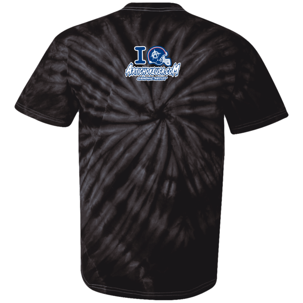 ArtichokeUSA Custom Design. I Helmet NY. Fan Art. Youth Tie Dye T-Shirt