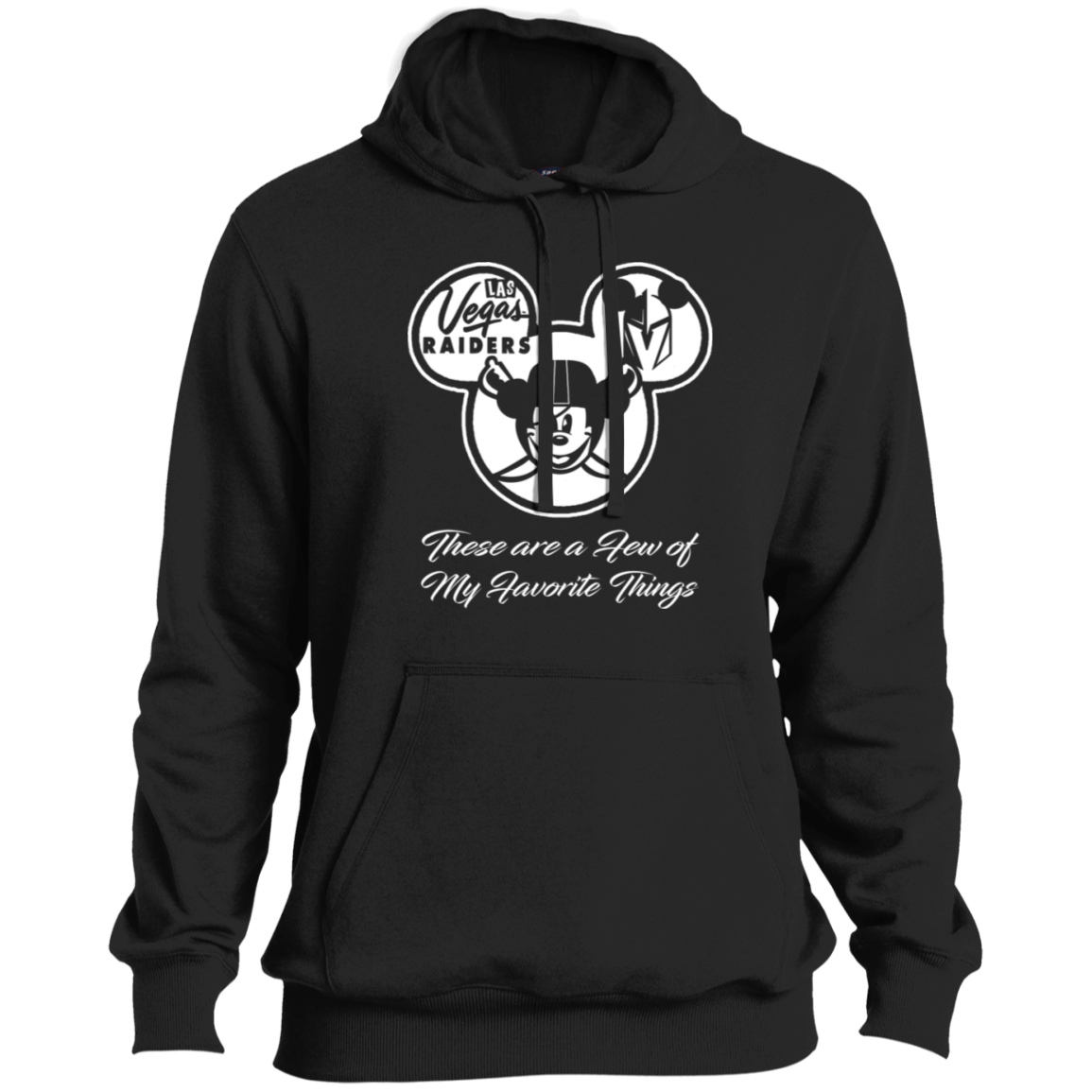 ArtichokeUSA Custom Design. Las Vegas Raiders & Mickey Mouse Mash Up. Fan Art. Parody. Ultra Soft Pullover Hoodie