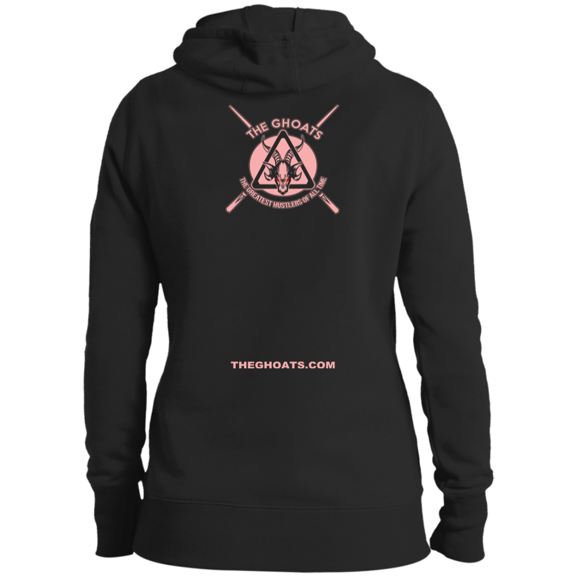 The GHOATS Custom Design #9. Ying Yang. Pool Love Peace. Ladies' Pullover Hoodie