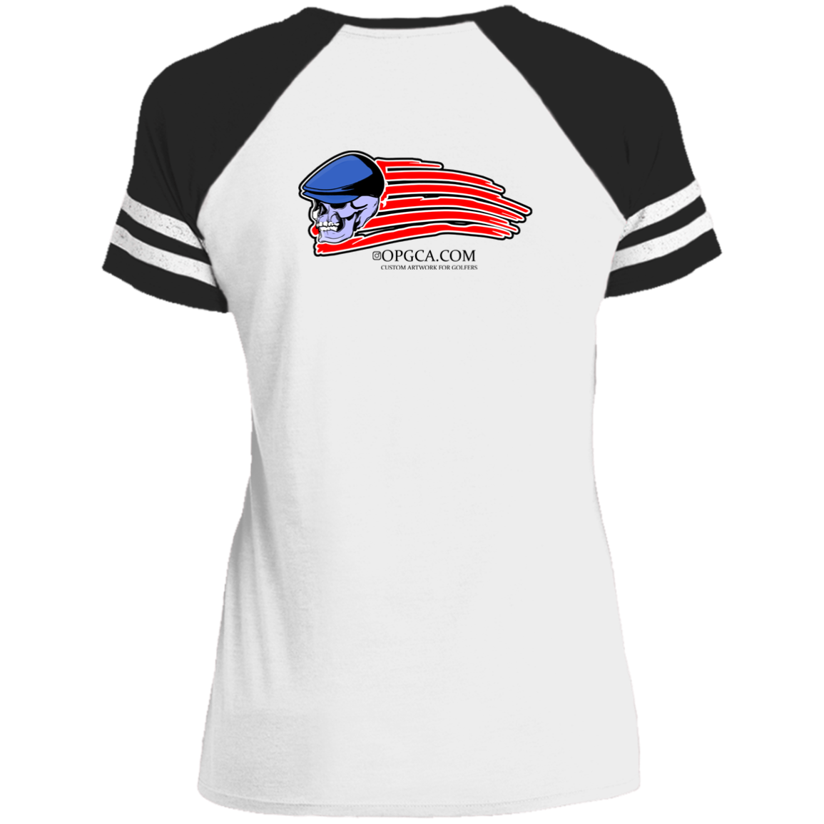 OPG Custom Design #12. Golf America. Male Edition. Ladies' Game V-Neck T-Shirt