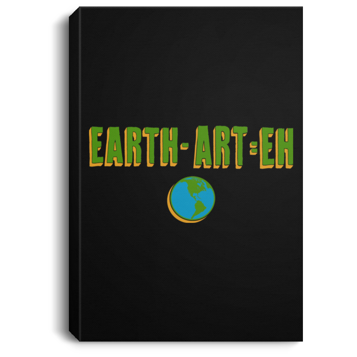 ArtichokeUSA Custom Design. EARTH-ART=EH. Portrait Canvas .75in Frame