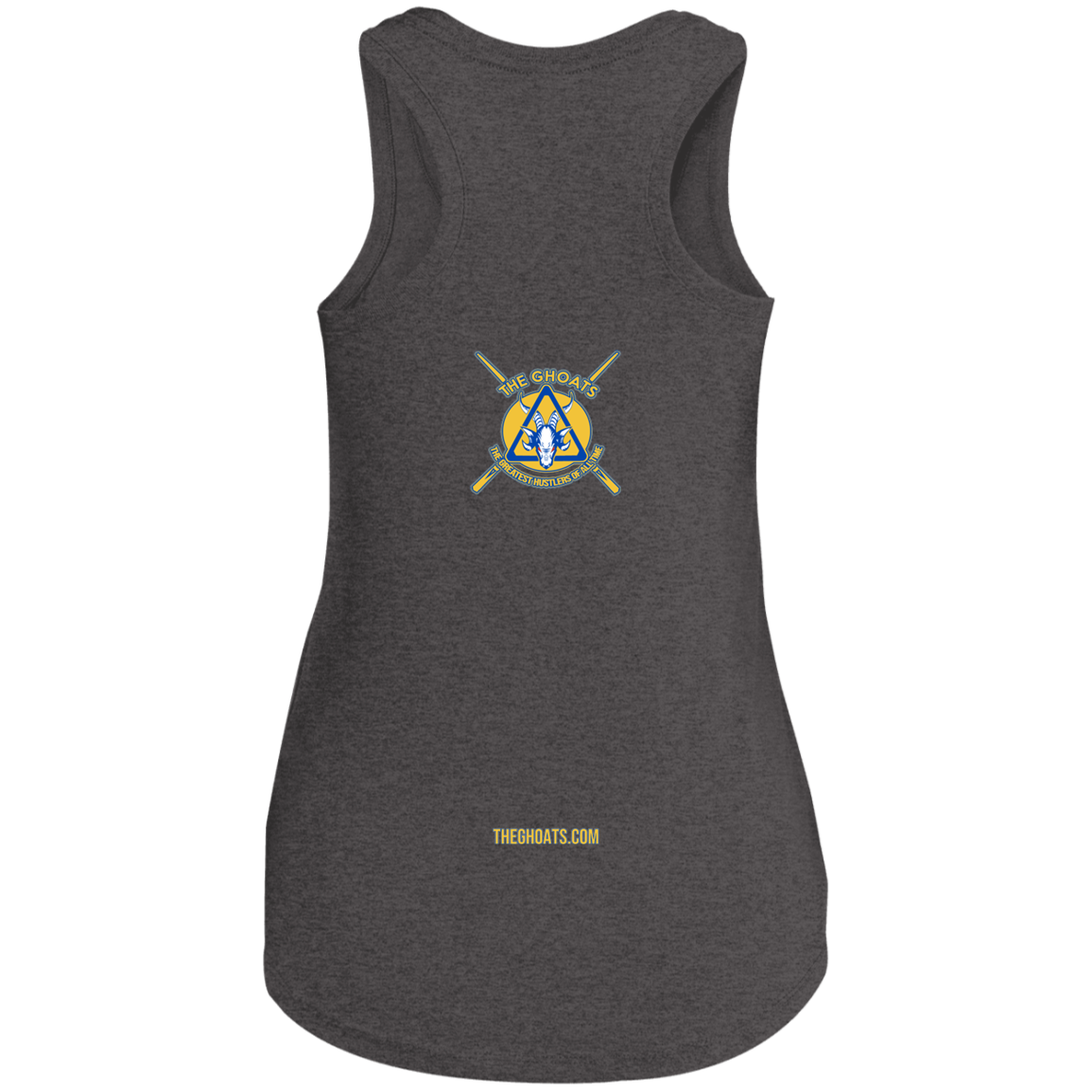 The GHOATS Custom Design. #12 GOLDEN STATE HUSTLERS. Ladies' Perfect Tri Racerback Tank