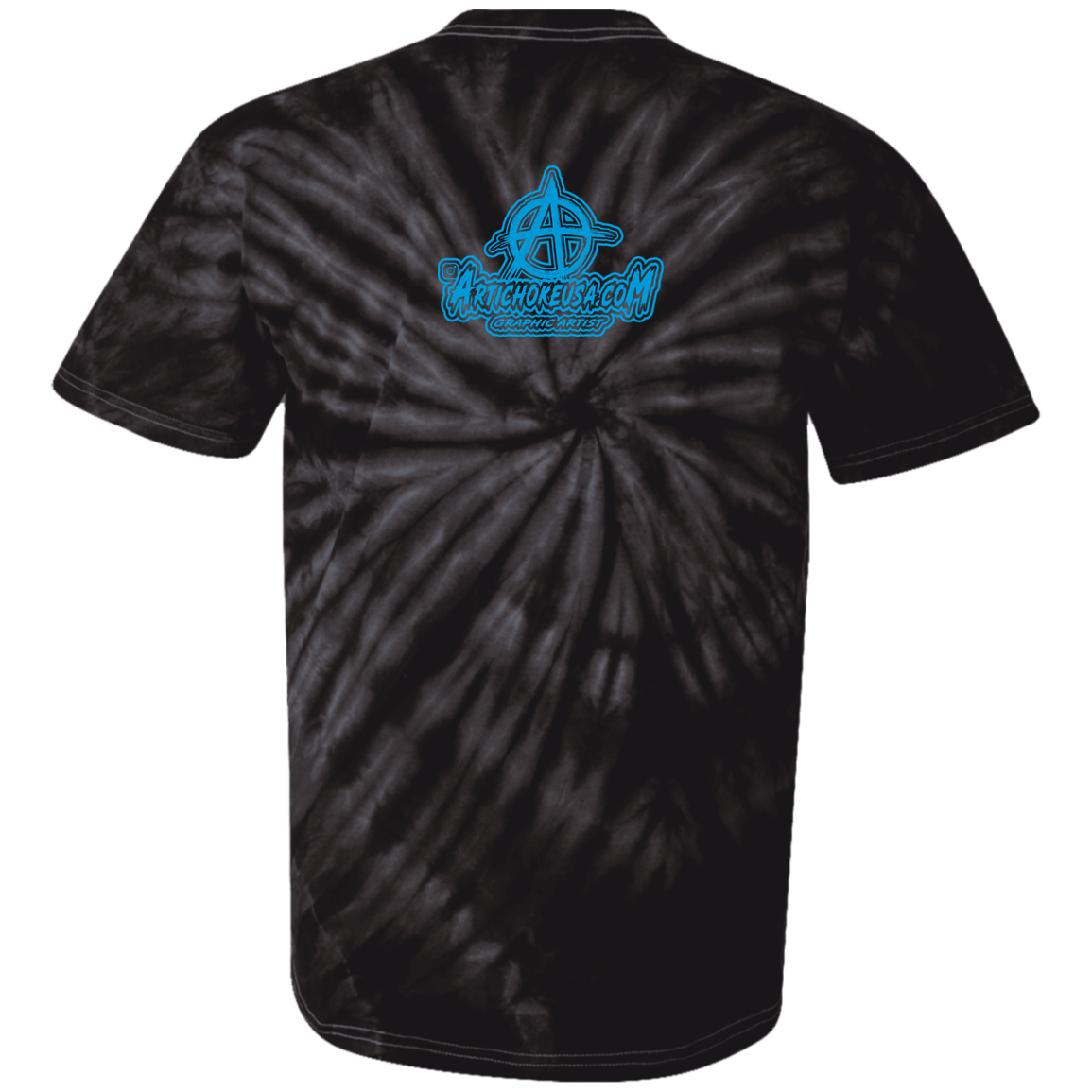 ArtichokeUSA Character and Font design. Let's Create Your Own Team Design Today. My first client Charles. Youth Tie Dye T-Shirt