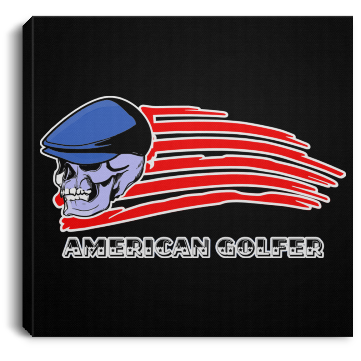 OPG Custom Design #12. Golf America. Male Edition. Square Canvas .75in Frame