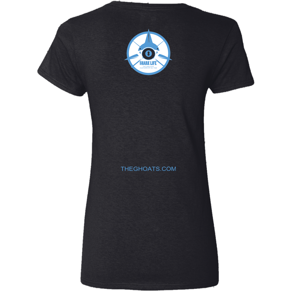 The GHOATS Custom Design. #32. Shark Week. Shark Life. Ladies' Basic V-Neck T-Shirt