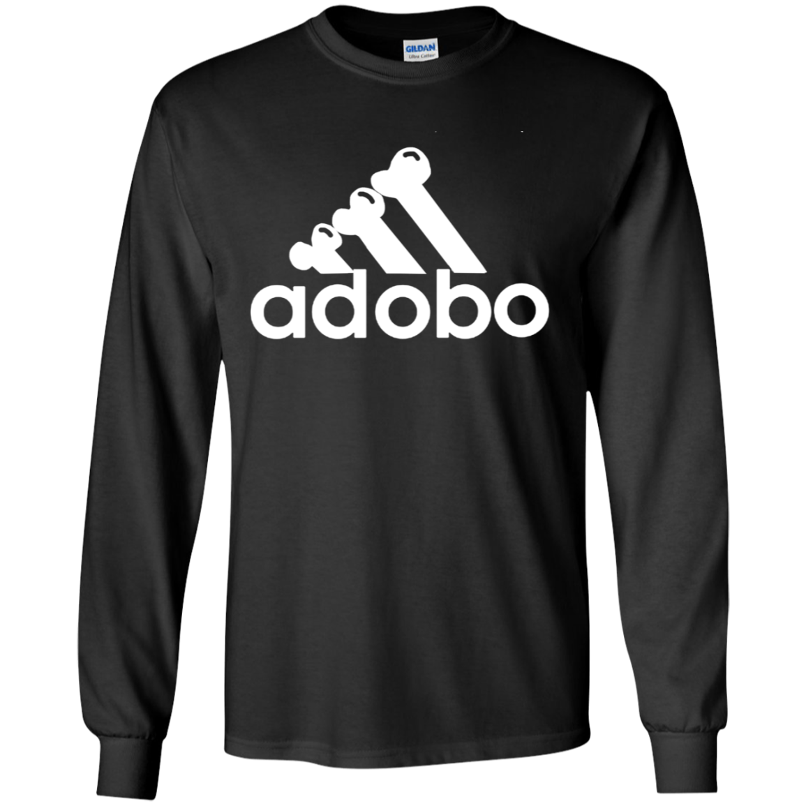 ArtichokeUSA Custom Design. Adobo. Adidas Parody. Youth LS T-Shirt