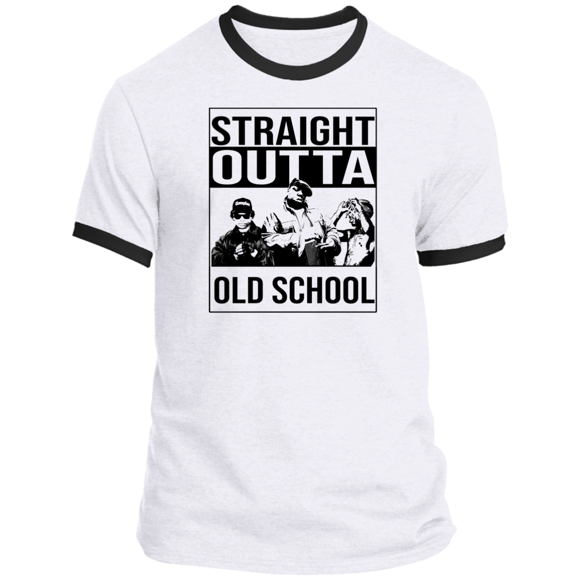 ArtichokeUSA Custom Design. Straight Outta Old School. The GOATs of Rap. Fan Art. Ringer Tee