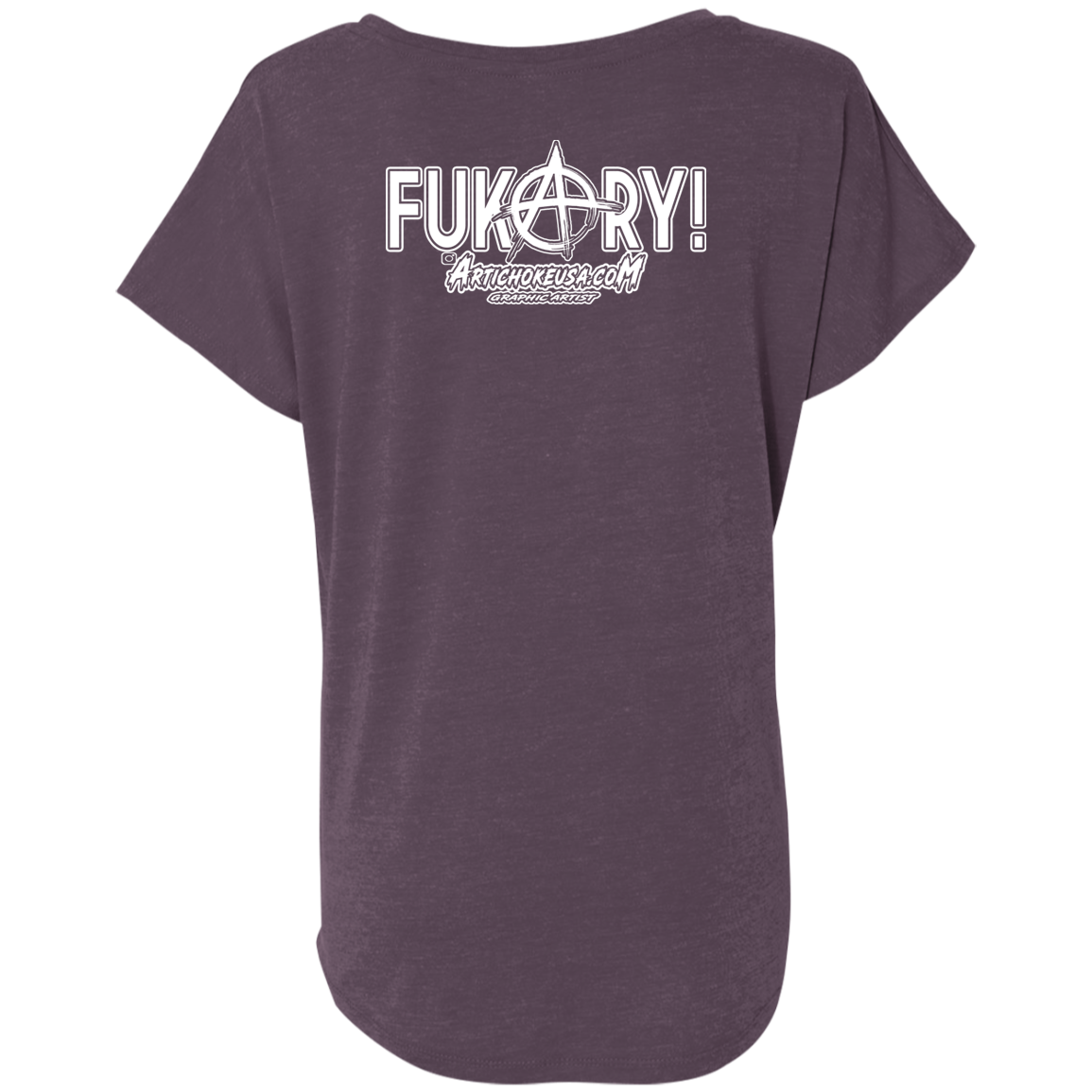 ArtichokeUSA Custom Design. FUKCERY. The New Bullshit. Ladies' Triblend Dolman Sleeve