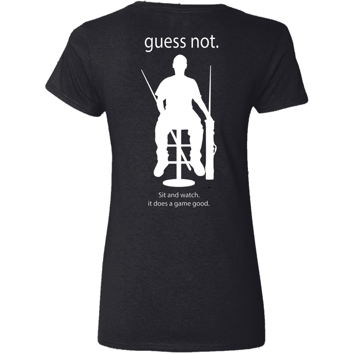 The GHOATS Custom Design. #40 Got Game? / Guess Not. Ladies' Basic V-Neck T-Shirt