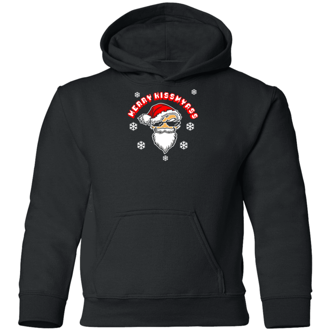 ArtichokeUSA Custom Design. Merry Kiss My Ass. Youth Pullover Hoodie