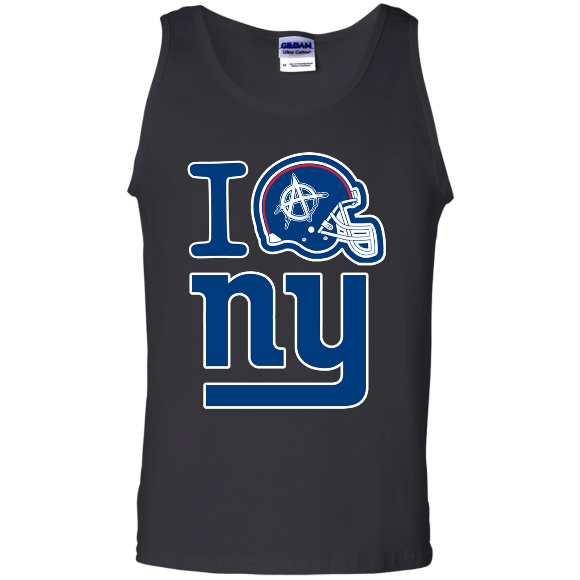 ArtichokeUSA Custom Design. I Helmet NY. Fan Art. Men's 100% Cotton Tank Top