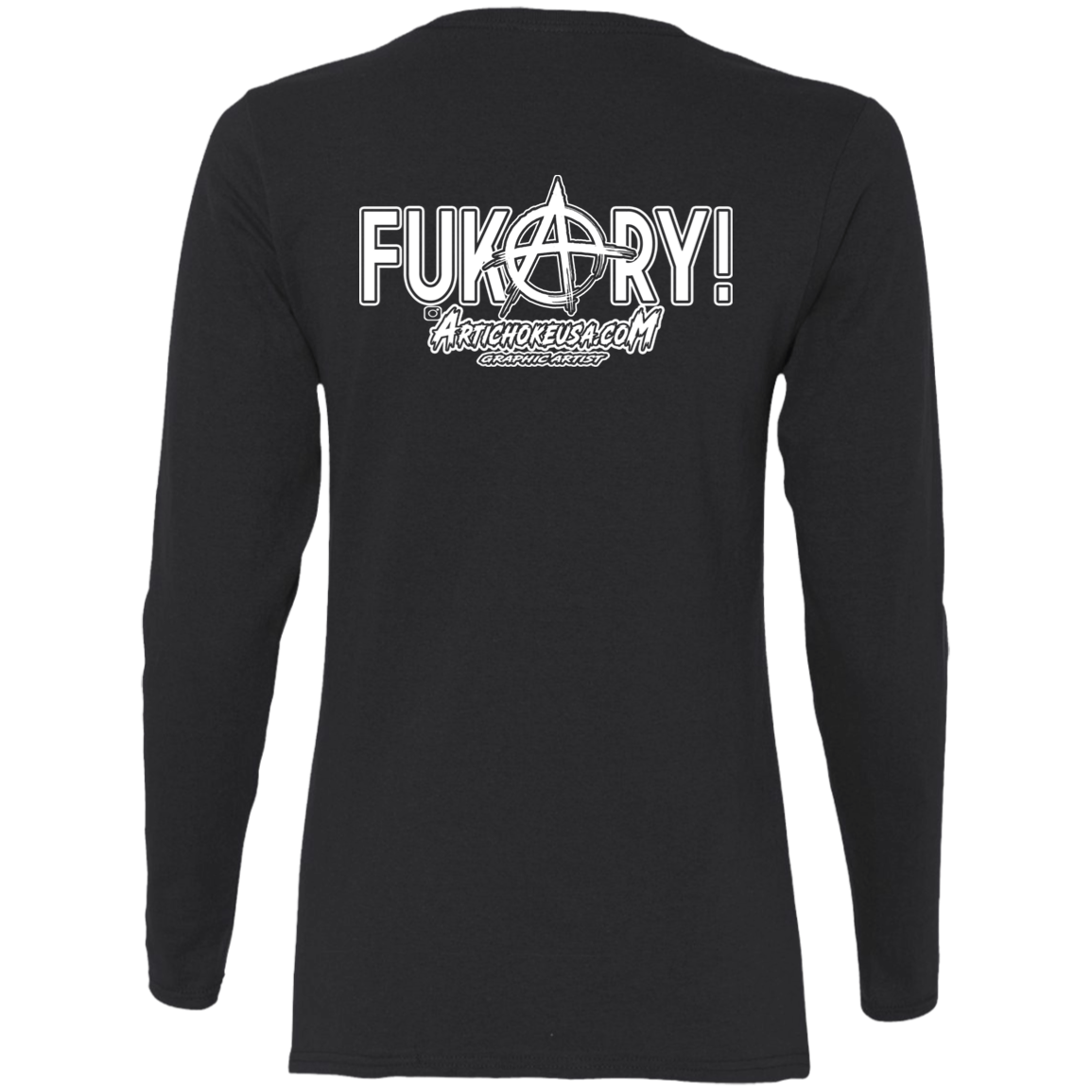 ArtichokeUSA Custom Design. FUKCERY. The New Bullshit. Ladies' Cotton LS T-Shirt