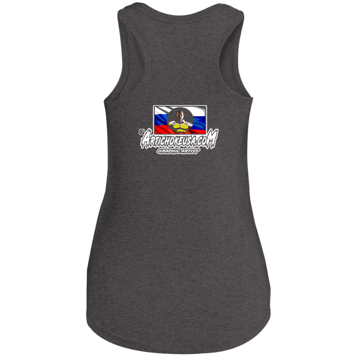 ArtichokeUSA Custom Design. One Punch Fedor. Fedor Emelianenko/One Punch Man Fan Art. Ladies' Tri Racerback Tank