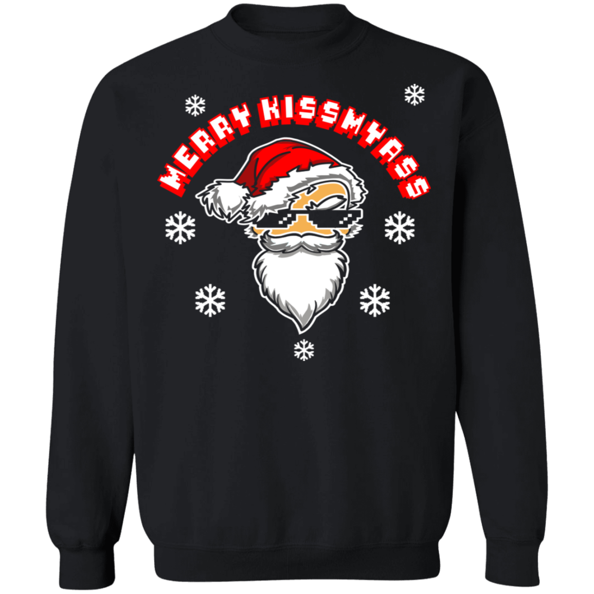 santa and hos front Z65 Crewneck Pullover Sweatshirt