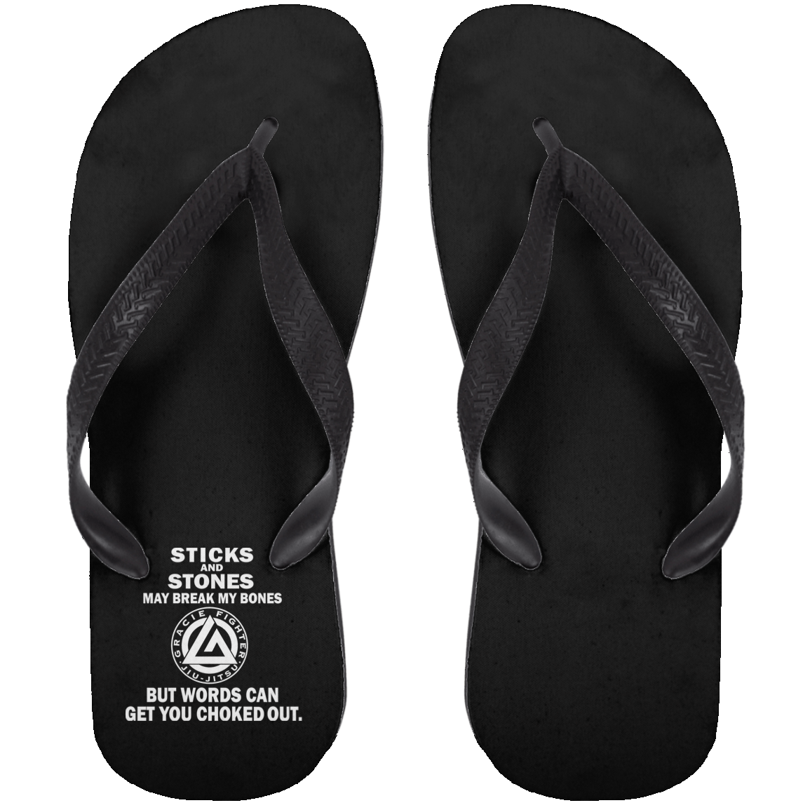 Artichoke Fight Gear Custom Design #2. USE ARMBARS. Adult Flip Flops
