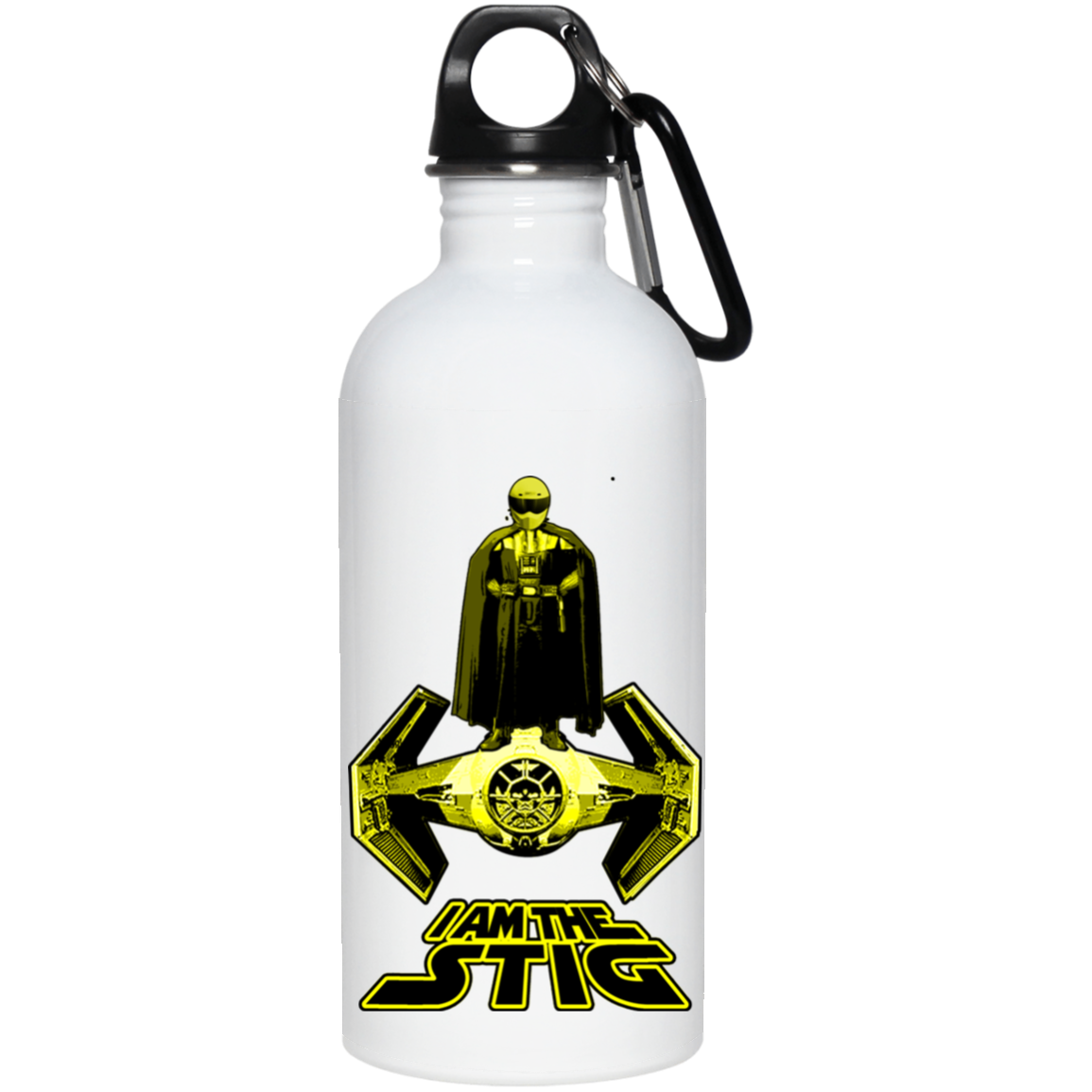 ArtichokeUSA Custom Design. I am the Stig. Vader/ The Stig Fan Art. 20 oz. Stainless Steel Water Bottle
